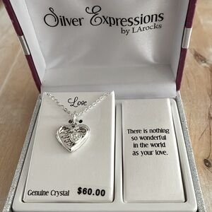 New Expressions Silver Heart Necklace